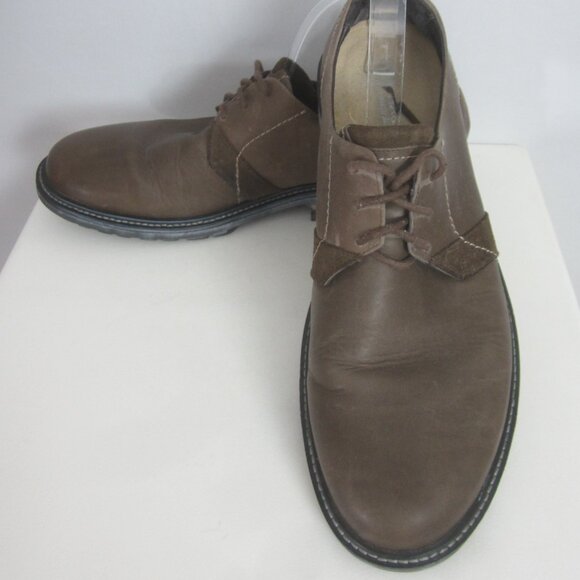 NAOT Mens 13 - 13.5 Lindi Vintage Fog Leather Hash Suede EU 46 Lace Up $165